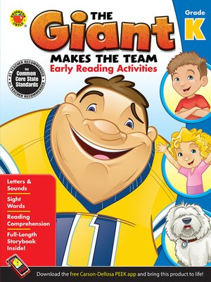 cover image of The Giant Makes the Team: Early Reading Activities, Grade K